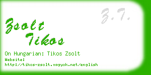 zsolt tikos business card